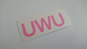 UWU die cut