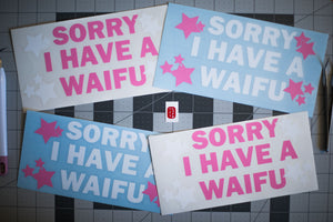 SORRY I HAVE A WAIFU